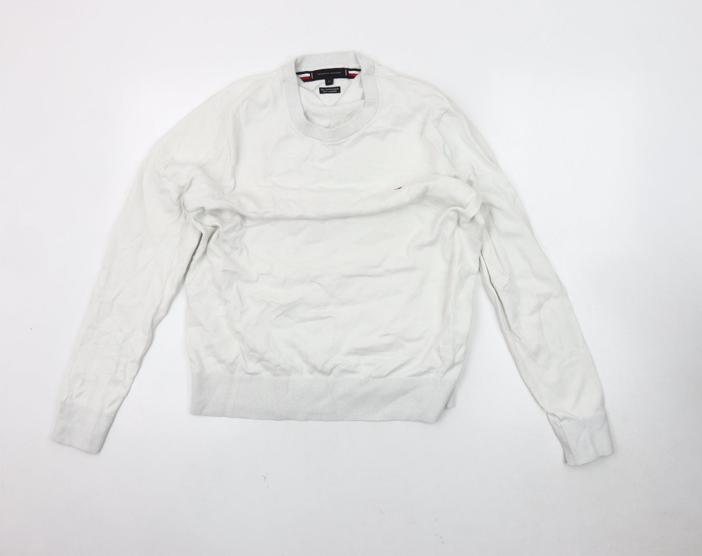 Tommy Hilfiger Men's White Crew Neck M Sweatshirt