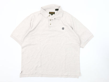 Timberland Men's Beige Polo Shirt L