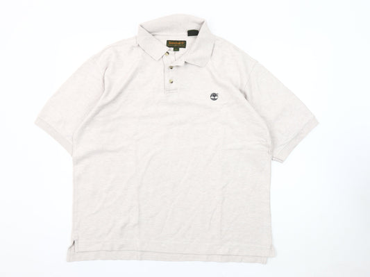 Timberland Men's Beige Polo Shirt L