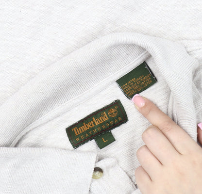 Timberland Men's Beige Polo Shirt L