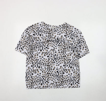 Womens UK Size 8 Marks and Spencer Multicoloured Basic T-Shirt