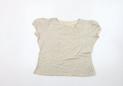 Womens UK Size 12 NEXT Ivory Basic T-Shirt