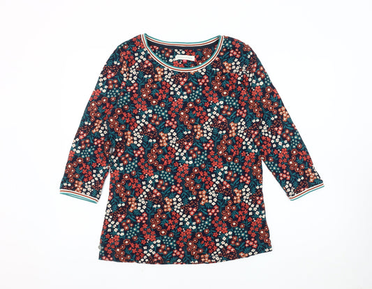 Brakeburn Women's Multicoloured Floral T-Shirt Size 10