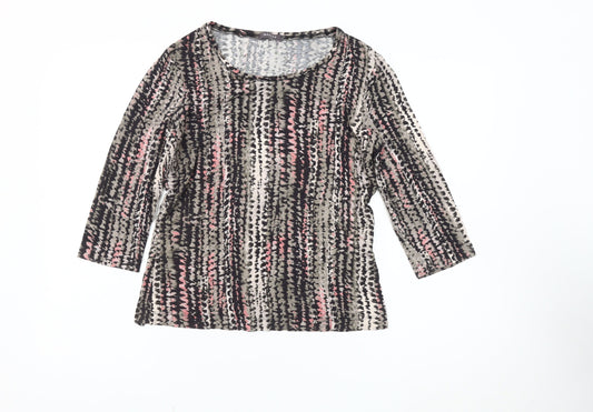Basler Women's Multicoloured Geometric Top Size 12