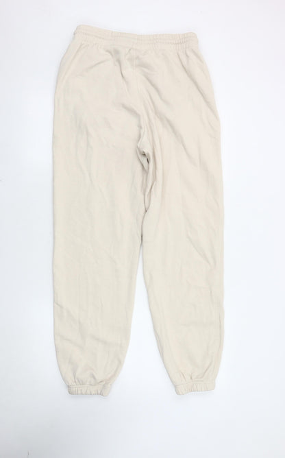 H&M Women's Beige Jogger Trousers Medium
