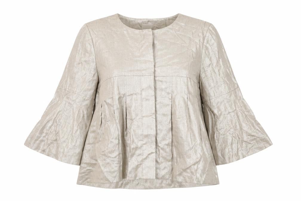 Womens UK Size 10 Oasis Regular Silver Blazer