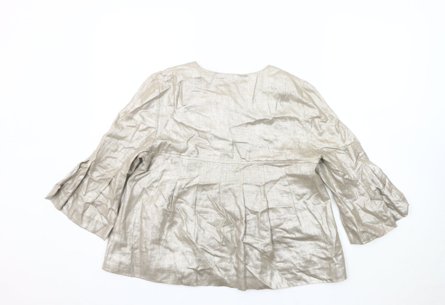 Oasis Women’s Silver Blazer, Size 10, Lightweight