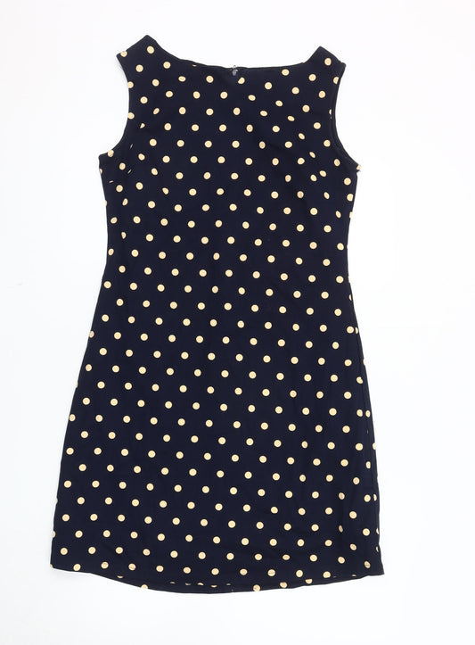 Lindy Bop Women's Blue Polka Dot Dress, UK 12