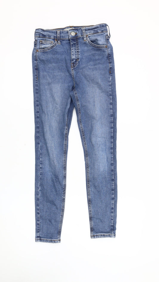 Topshop Women's Blue Skinny Jeans Size 8
