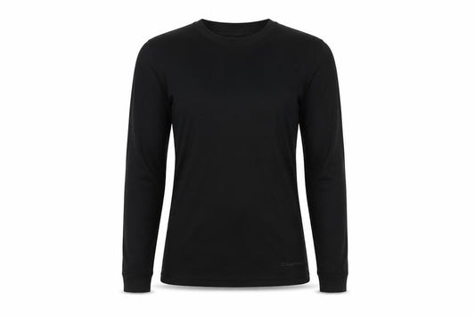 Campri Women's Black XS Long Sleeve Basic T-Shirt