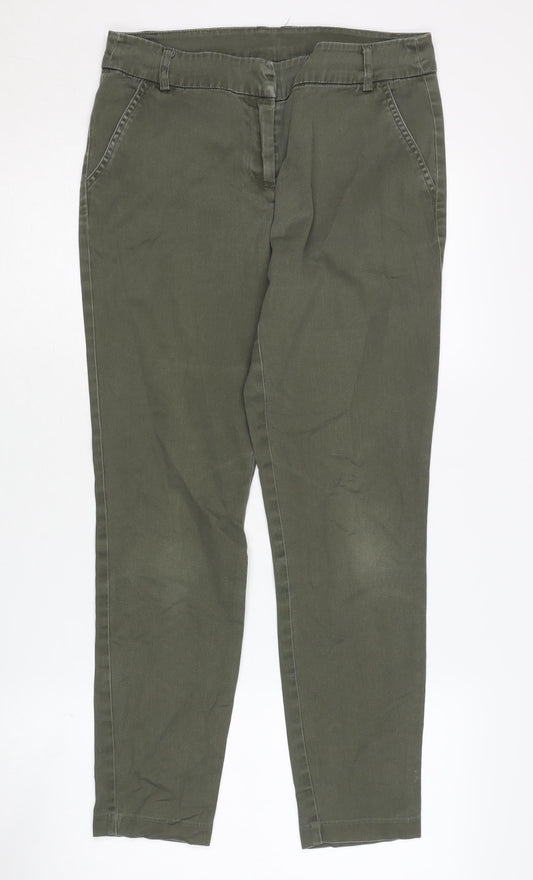 Wallis Women's Green Chino Trousers, Size 10