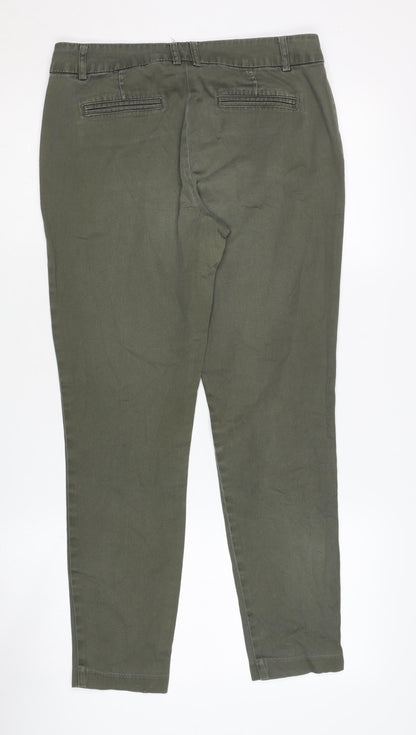 Wallis Women's Green Chino Trousers, Size 10