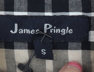 James Pringle Beige Check Button-Up Men's Shirt Size S