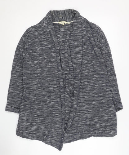 Womens UK Size 8 Fat Face Blue Cardigan Jumper