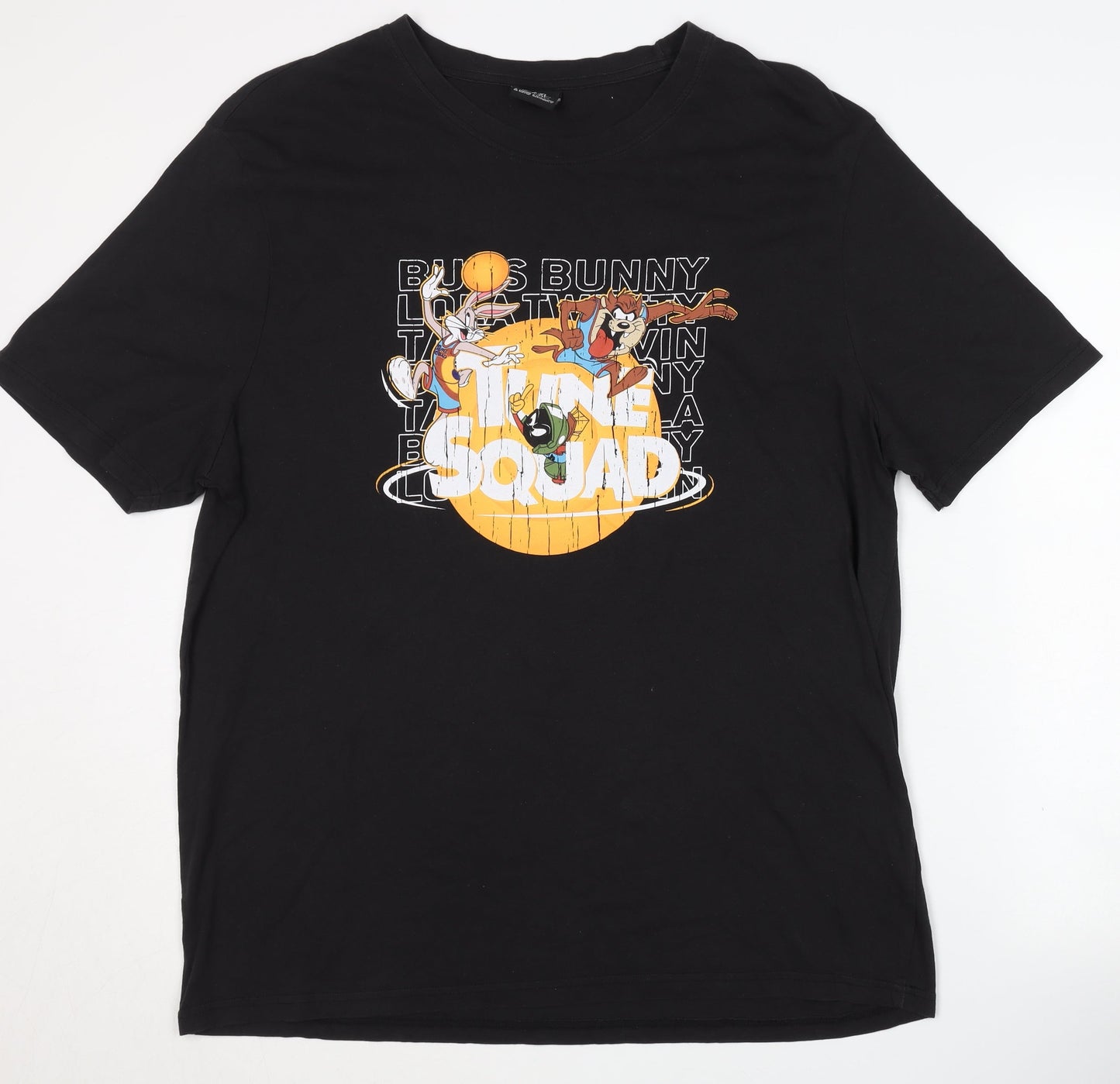 Space Jam Men's Black XL Bugs Bunny T-Shirt