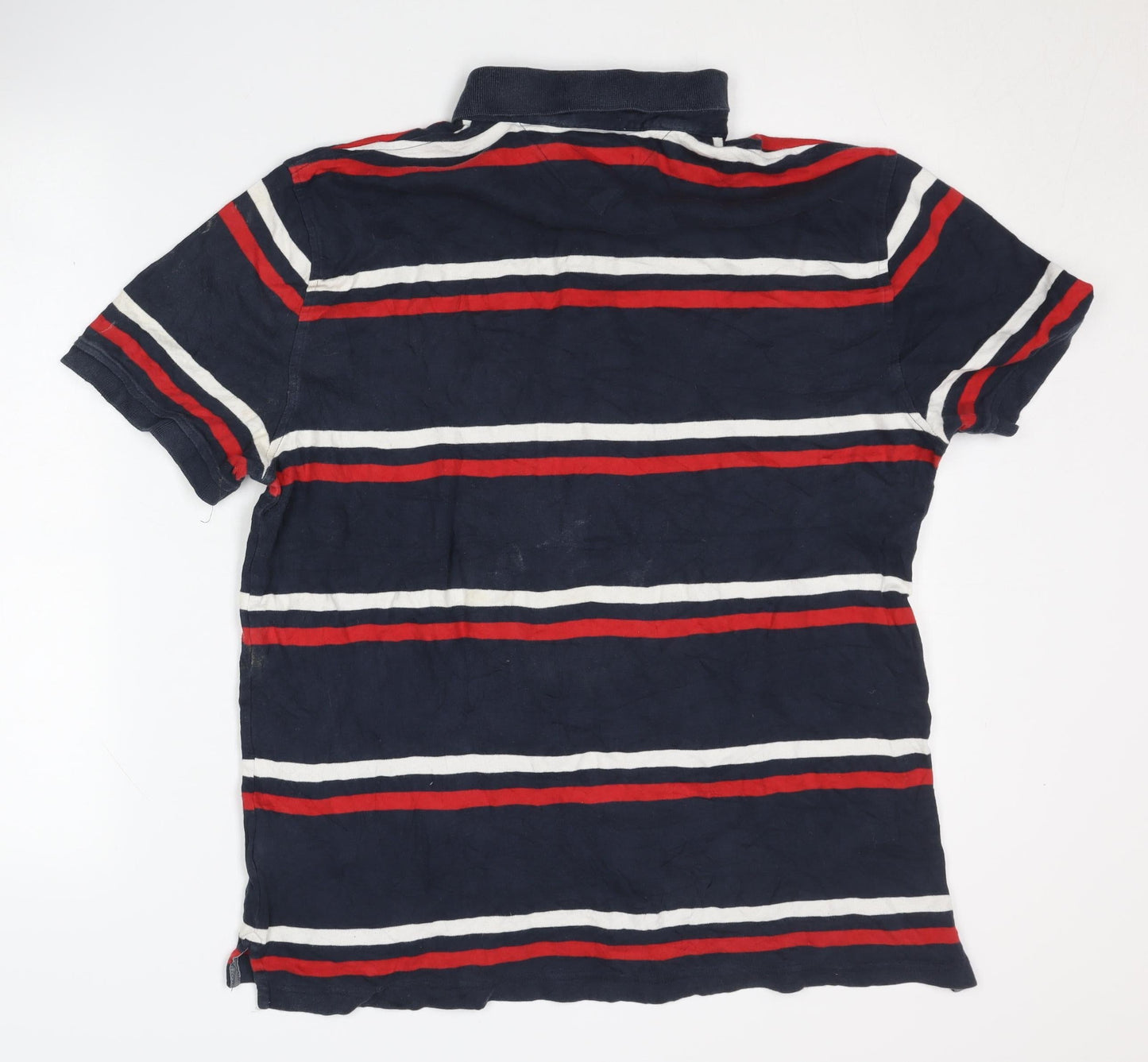 Tommy Hilfiger Men's L Blue Striped Polo