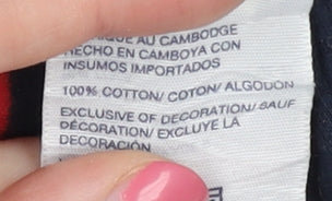 Tommy Hilfiger Men's L Blue Striped Polo