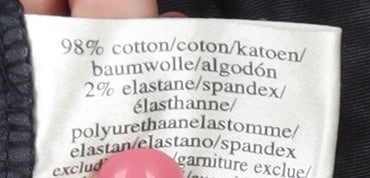 Laura Ashley Women's Black Trousers, Size 8, Straight Leg