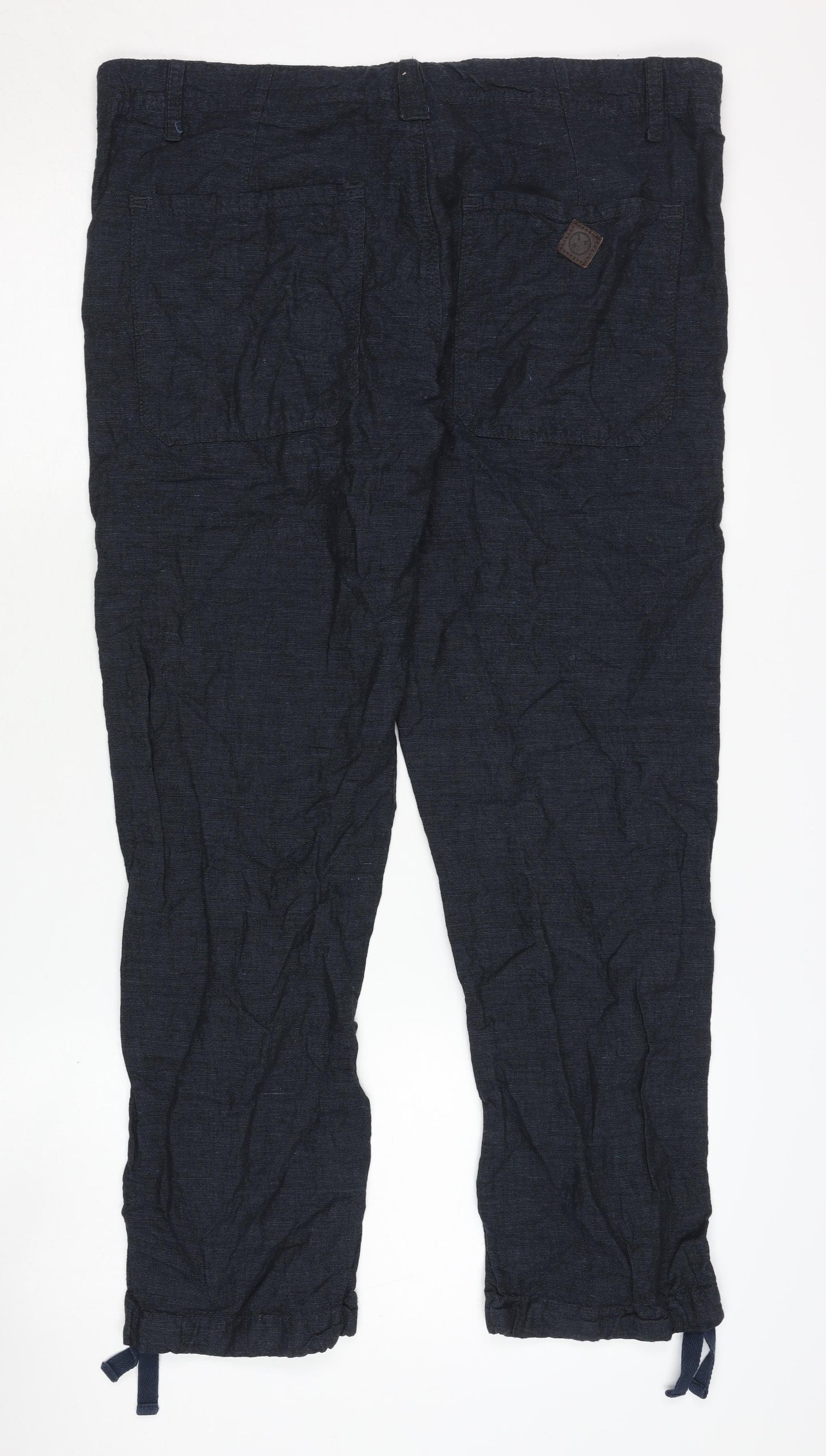 Unisex Adultss UK Size S RJR John Rocha Regular Fit Cargo Blue Trousers