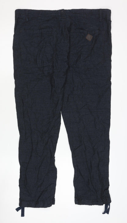 Unisex Adultss UK Size S RJR John Rocha Regular Fit Cargo Blue Trousers