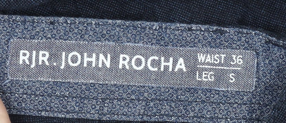 Unisex Adultss UK Size S RJR John Rocha Regular Fit Cargo Blue Trousers