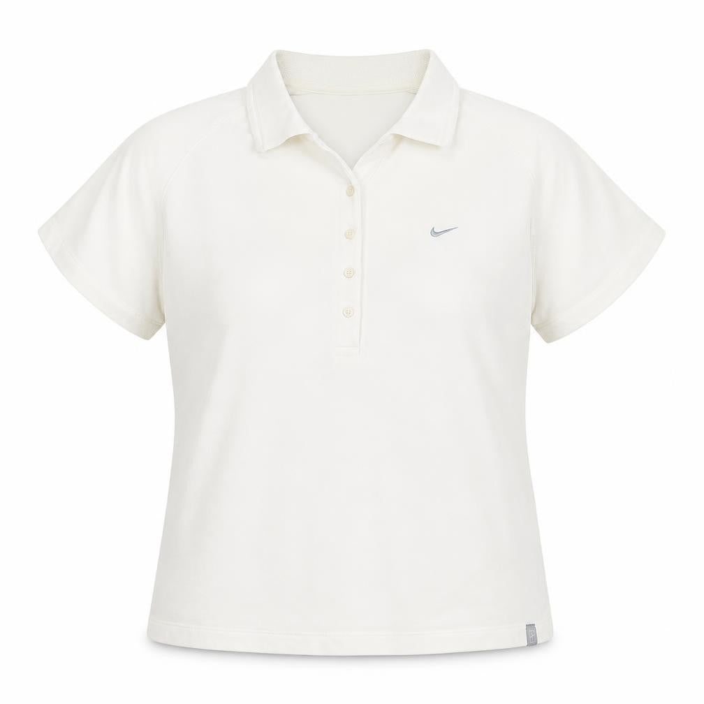 Womens UK Size XL Nike White Basic Polo