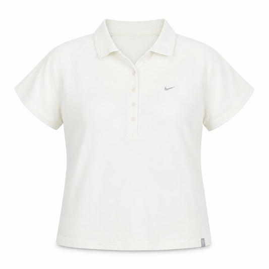 Womens UK Size XL Nike White Basic Polo