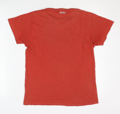 Mens UK Size S HUGO BOSS Red  T-Shirt
