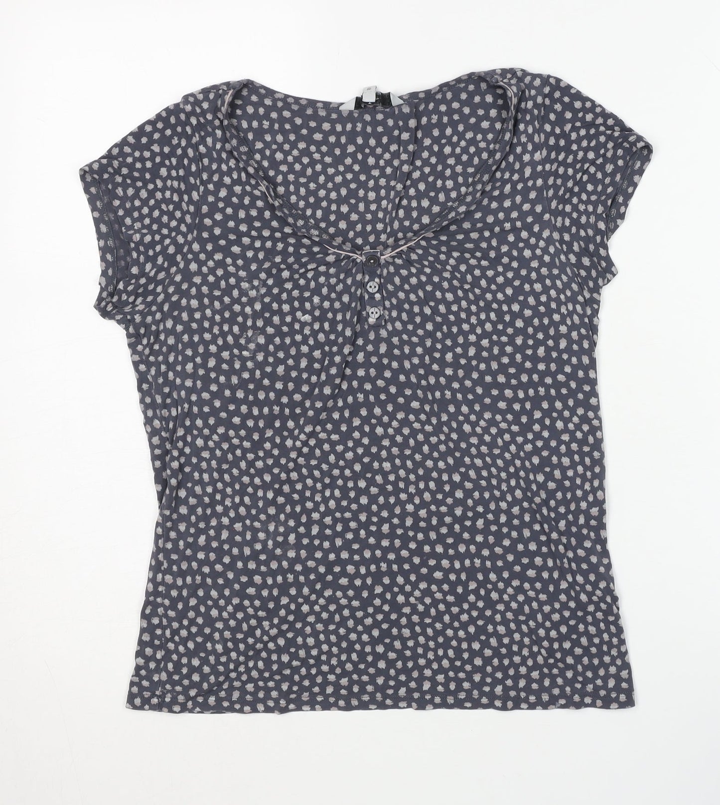 Jasper Conran Women's Blue Animal Print Top Size 10