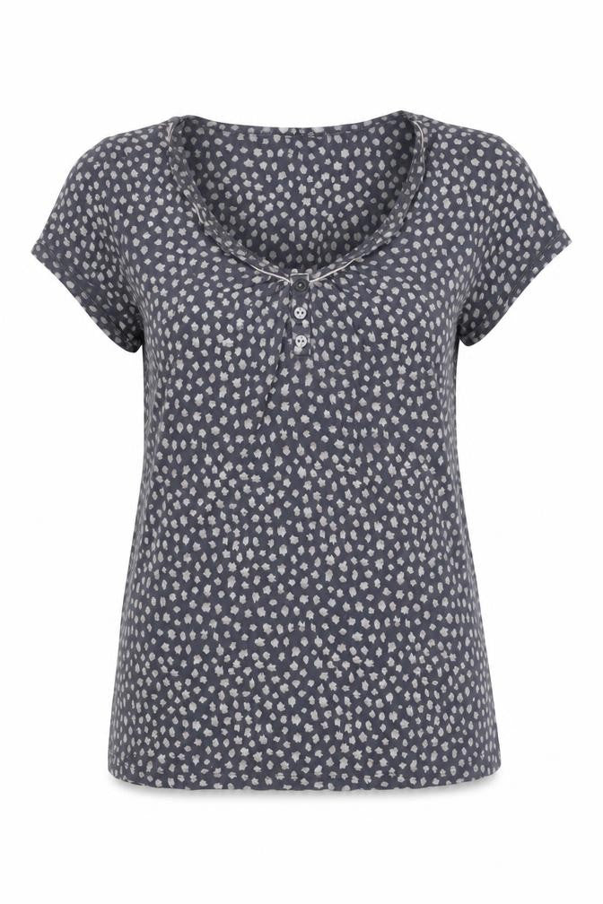 Womens UK Size 10 Jasper Conran Blue Basic T-Shirt