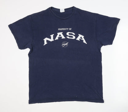 Mens UK Size L Delta Pro Weight Blue  T-Shirt