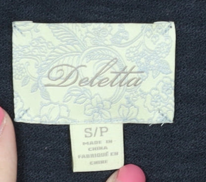 Deletta Women's Black Sleeveless Tank Top - Size S