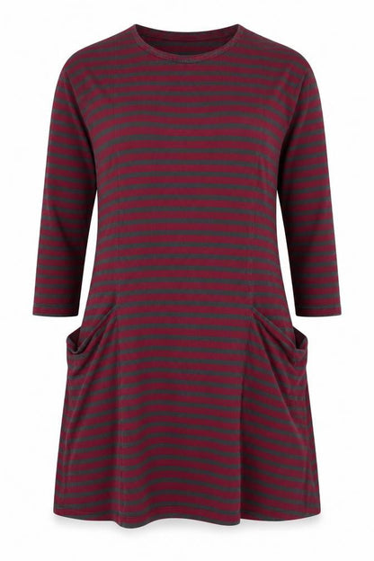 Seasalt Cornwall Women's Multicoloured Stripe T-Shirt Dress Size 10