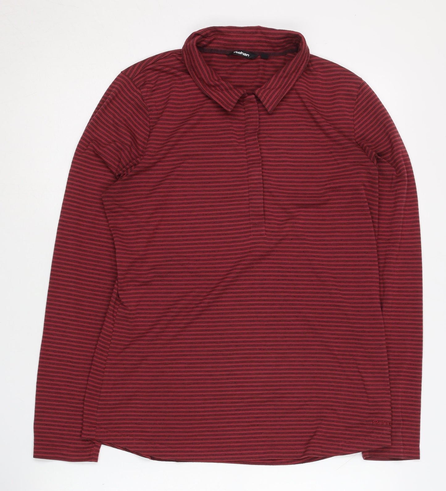Rohan Women's Red Striped Knit Sweatshirt Size 12