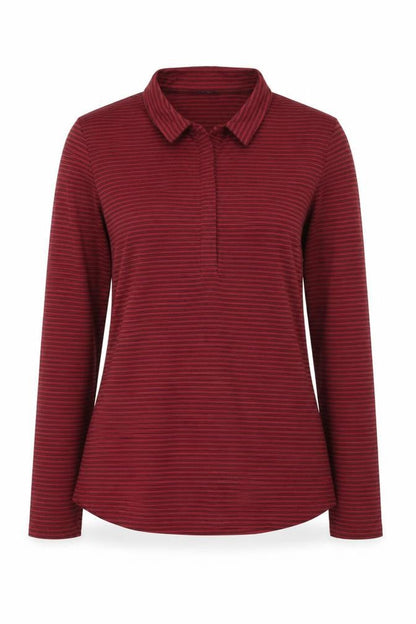 Rohan Women's Red Striped Knit Sweatshirt Size 12