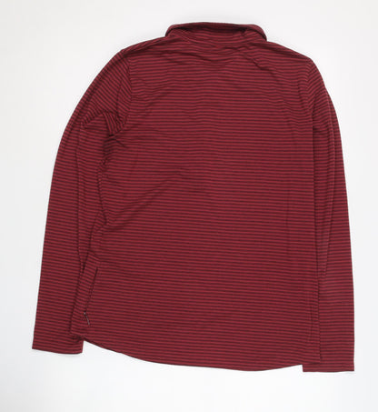 Rohan Women's Red Striped Knit Sweatshirt Size 12