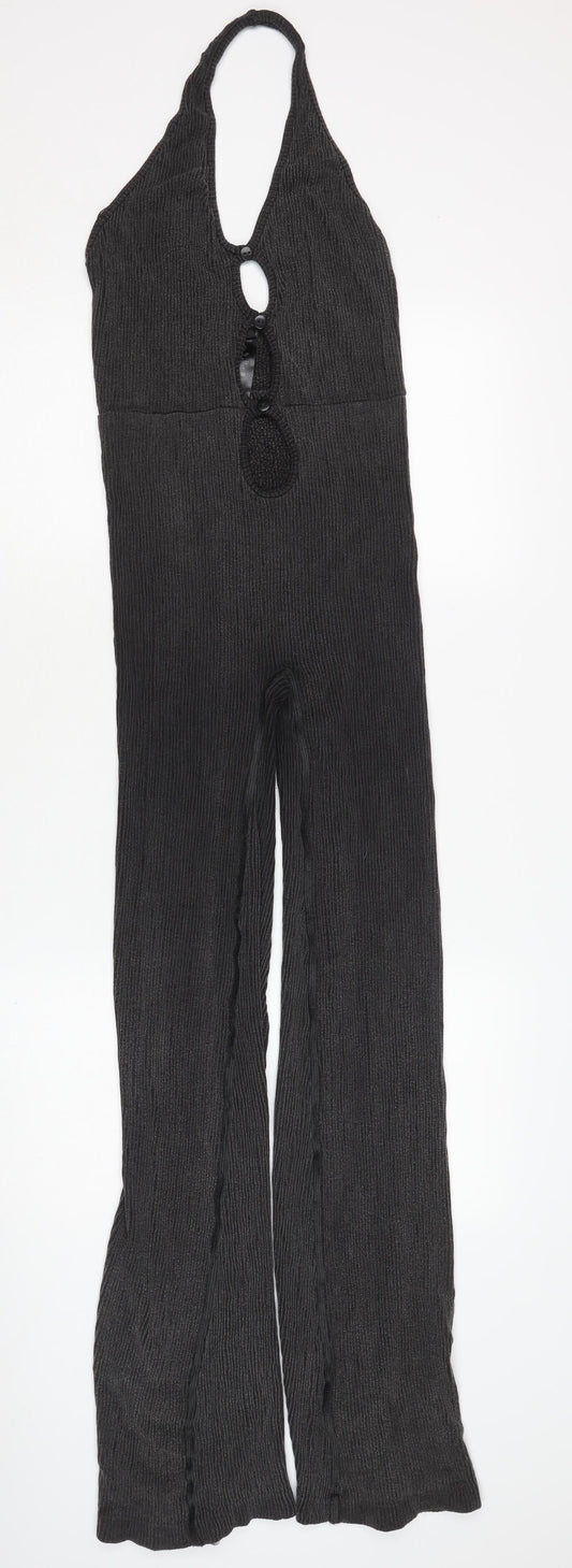Urban Outfitters Black Halter Knit Women's Jumpsuit M