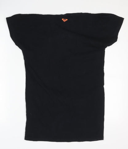 Womens UK Size M ROXY Black Basic T-Shirt