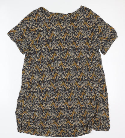 Fat Face Women's Multicoloured Animal Print T-Shirt, Size 10