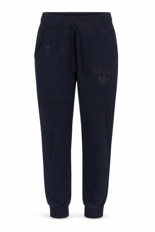 Front view of Adidas Women's Blue Jogger Trousers, size 10