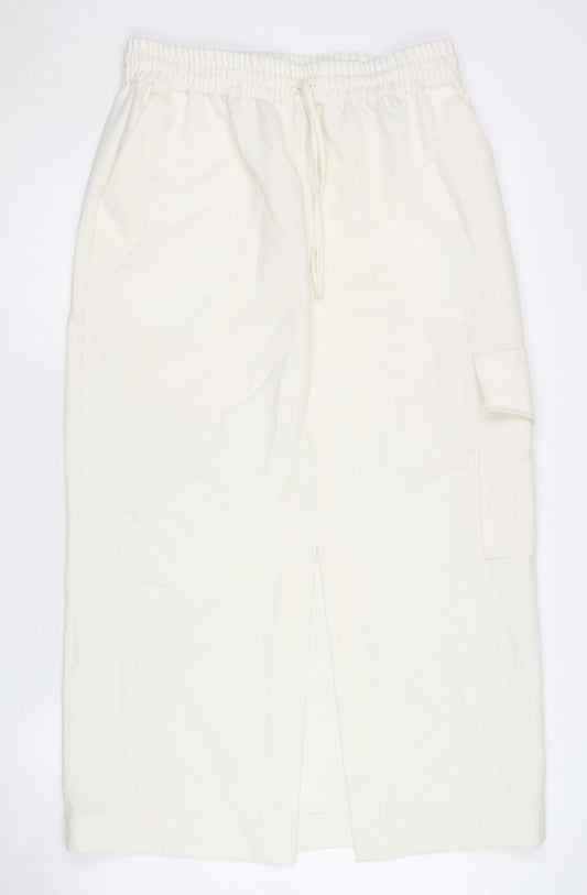 Hush Women's Ivory Cargo Skirt Size 10 Casual