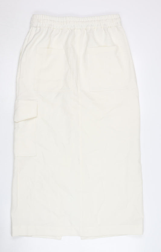 Hush Women's Ivory Cargo Skirt Size 10 Casual
