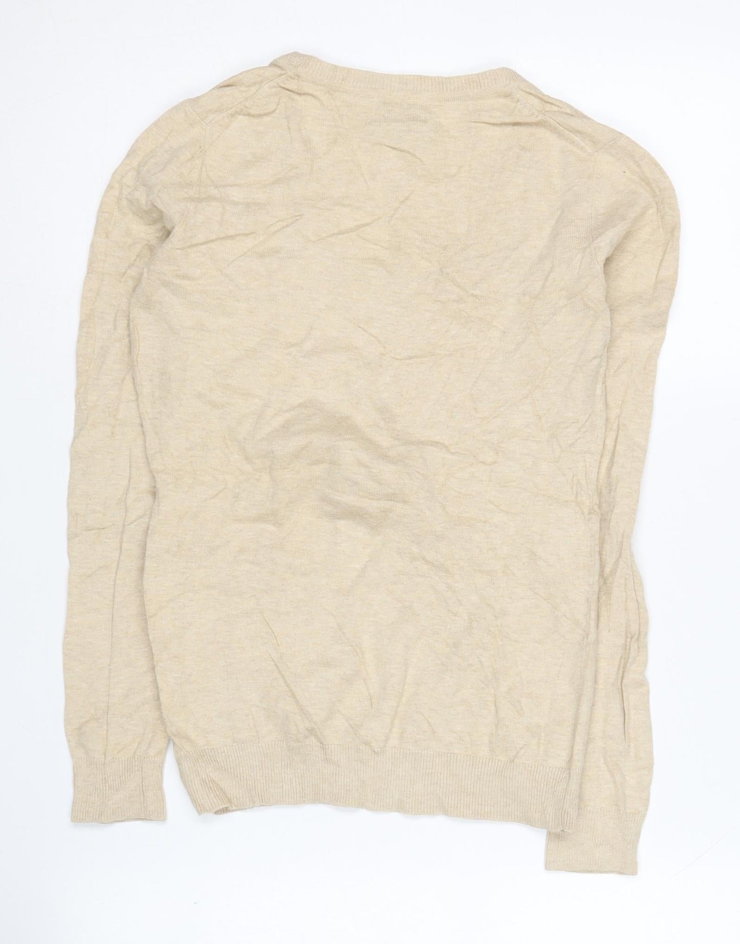 Womens UK Size XS Tommy Hilfiger Beige Pullover Jumper
