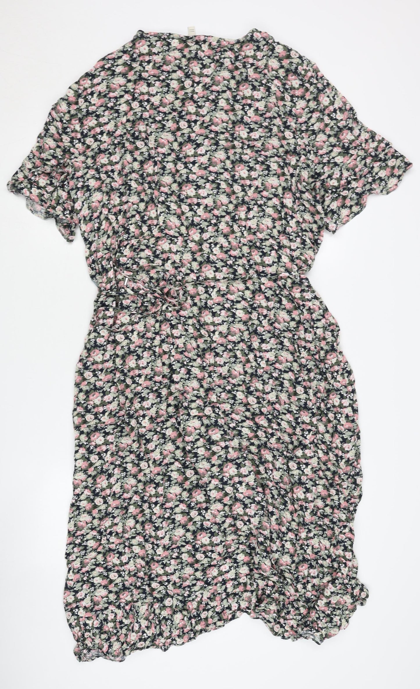 Oasis Women's Multicoloured Floral Dress Size 18