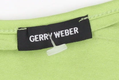Womens UK Size 8 Gerry Weber Green Basic T-Shirt