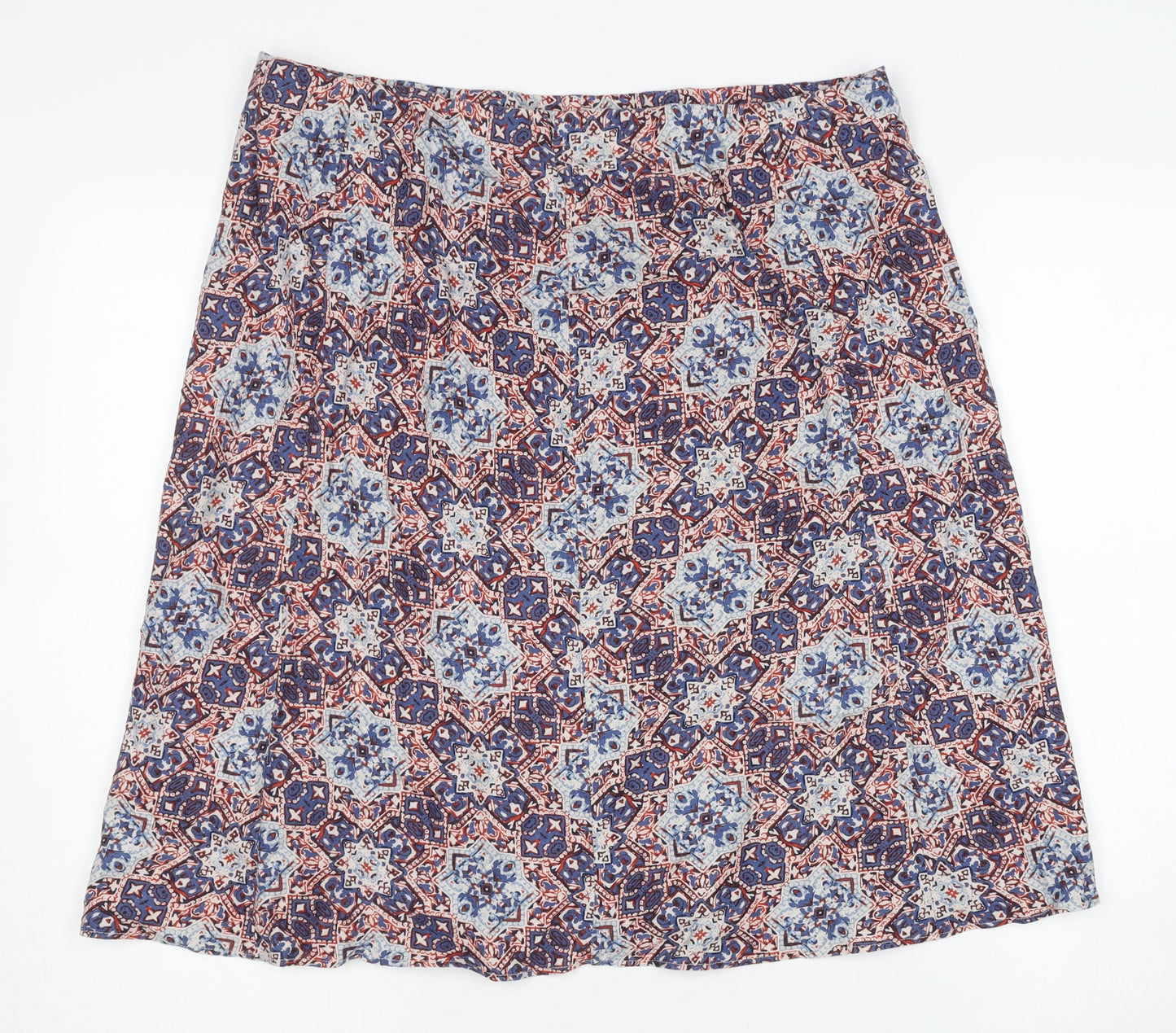 Isle Women's Multicoloured Geometric Knee-Length Skirt