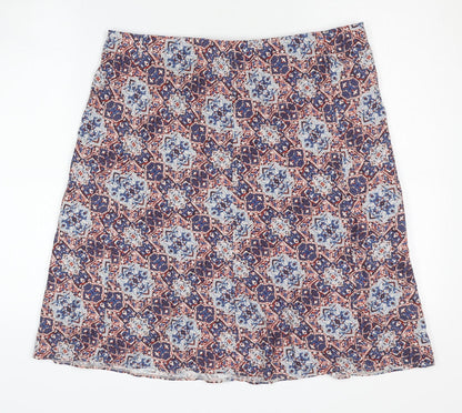 Isle Women's Multicoloured Geometric Knee-Length Skirt