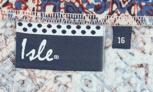 Isle Women's Multicoloured Geometric Knee-Length Skirt