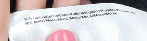 edc Women's Black Long One Shoulder Dress XS