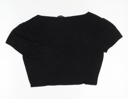 Womens UK Size S Linea Black Cardigan Jumper